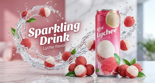 Lychee Sparkling Drink 320ml Can