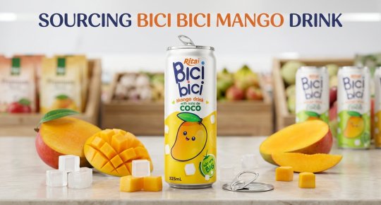 Bici Bici 325ml Mango Drink With Nata De Coco (wide Opening Can)