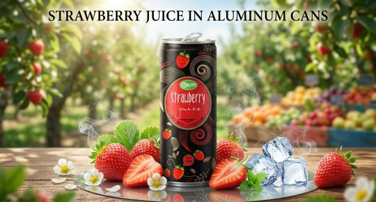 Strawberry Juice in Aluminum Cans