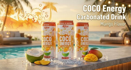 Coco Energy Carbonated Drink with Mango Flavor