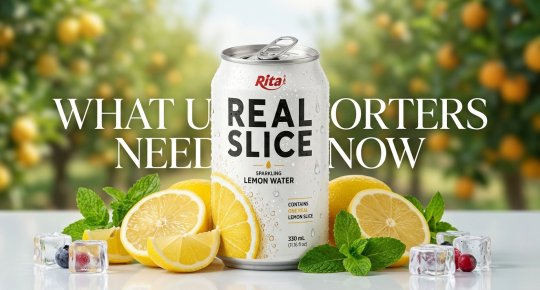 Sparkling Lemon Water With Real Fruit Slices 325ml Can