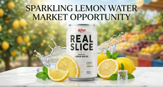 Sparkling Lemon Water With Real Fruit Slices 325ml Can