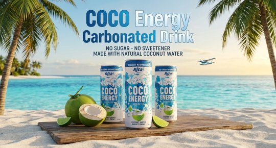 Coco Energy Carbonated Original Coconut Water 250ml Can