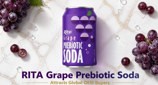 RITA Grape Prebiotic Soda Attracts Global OEM Buyers