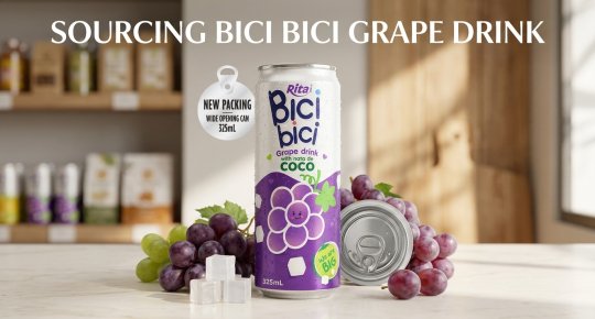 Sourcing Bici Bici Grape Drink with Nata De Coco from Vietnam OEM for Global Markets