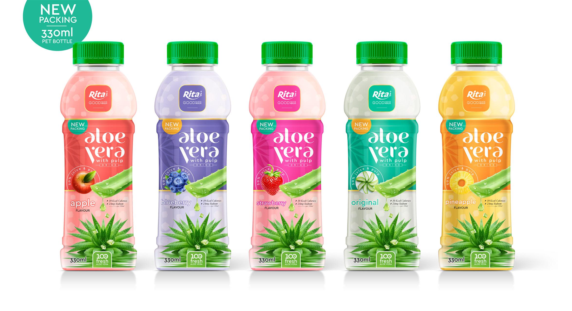 Design Pet bottle 300ml Aloe vera