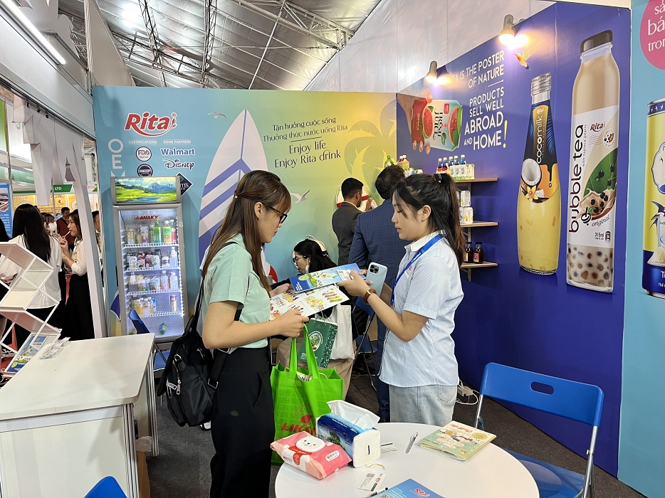 rita introduces products at vietfood beverage propack vietnam 2023 3