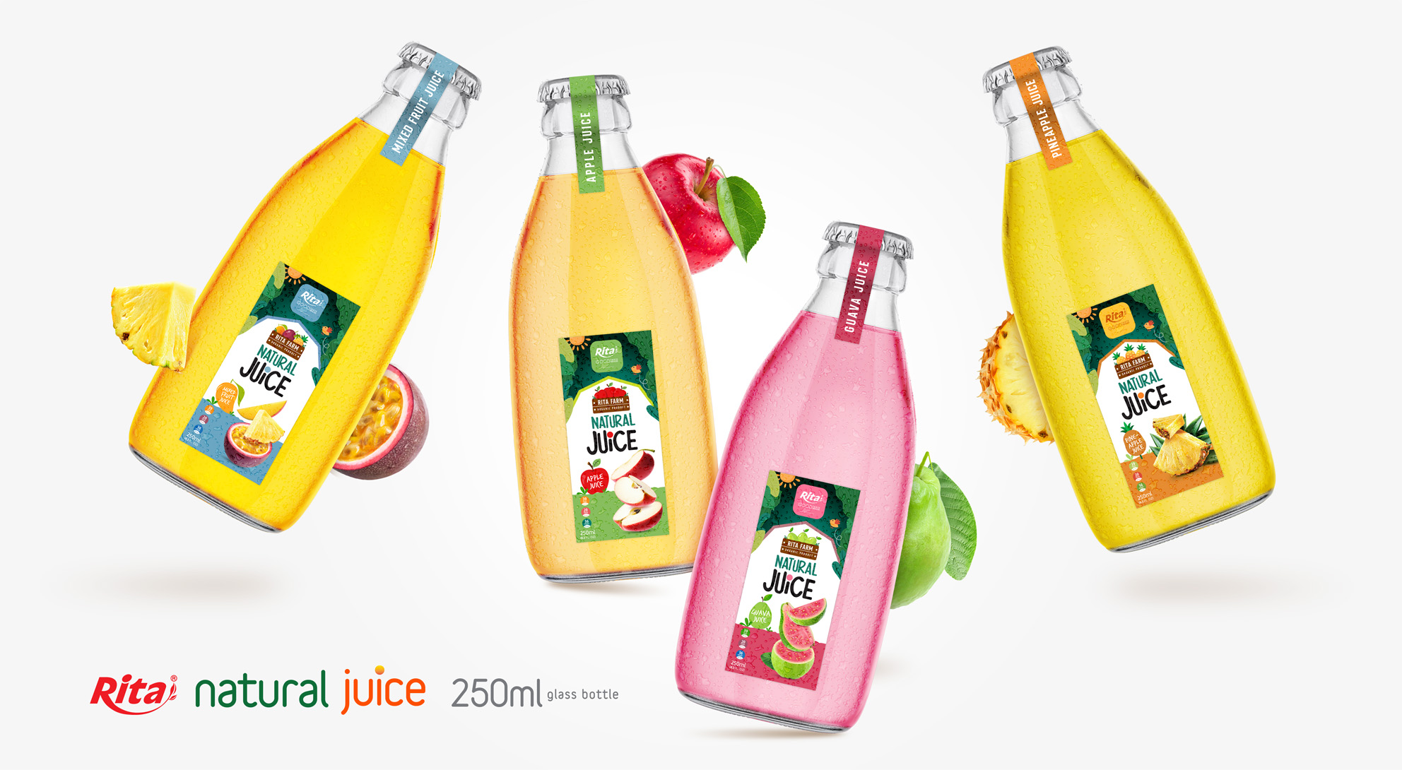 RITA NFC natural tropical fruit juice poster