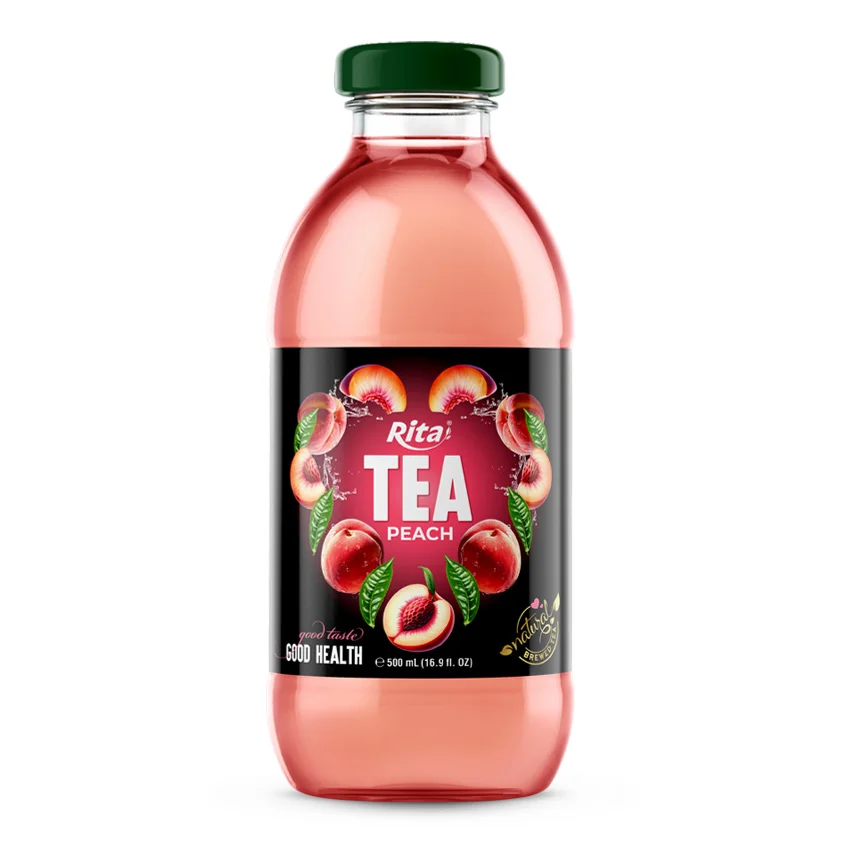 Tea drink 500ml glass bottle 01