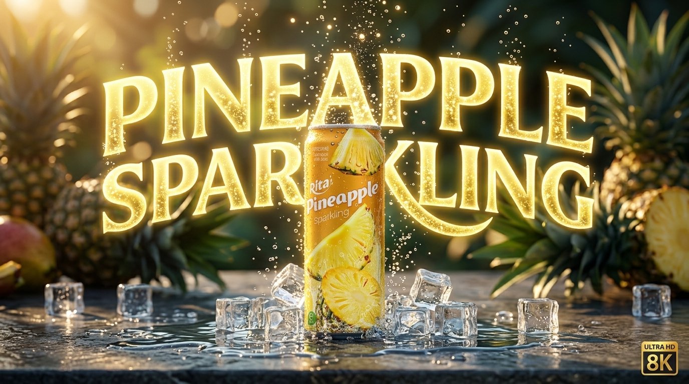 Pineapple Sparkling Drink 320ml Can