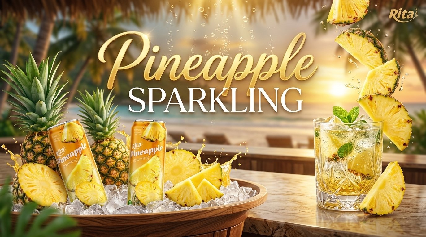 Pineapple Sparkling Drink 320ml Can 02