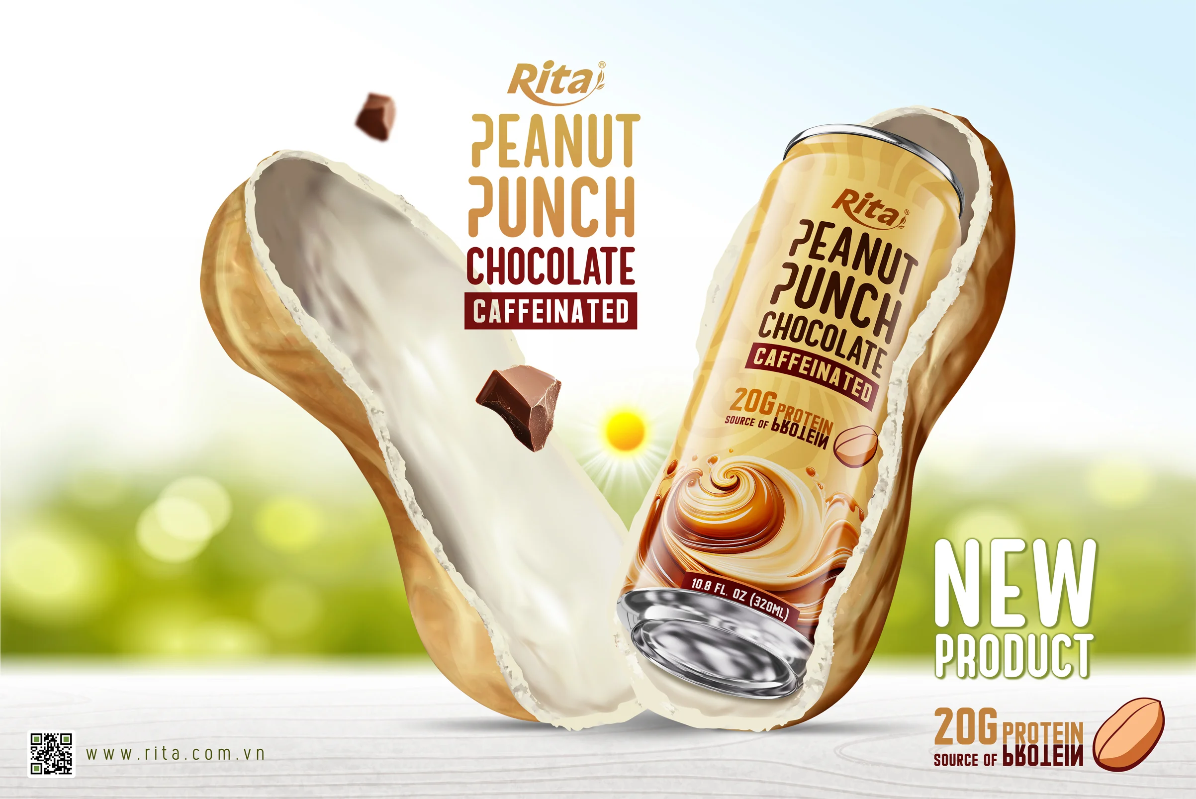 Chocolate Milk Caffeinated 15G Protein 320ml Can