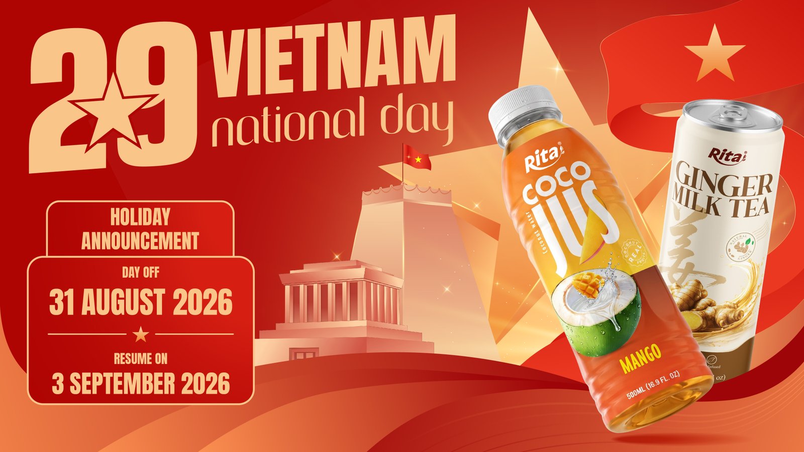 Rita Celebrates Vietnam Independence Day 2/9: Honoring National Spirit and Sharing Joy with Our Team & Global Partners