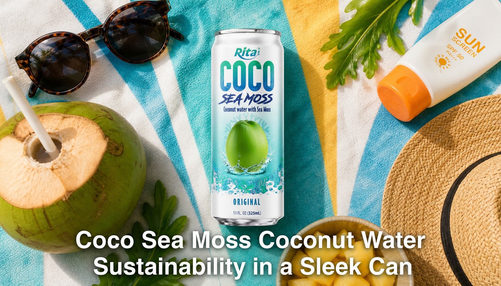 Coco Sea Moss Coconut Water Sustainability in a Sleek Can