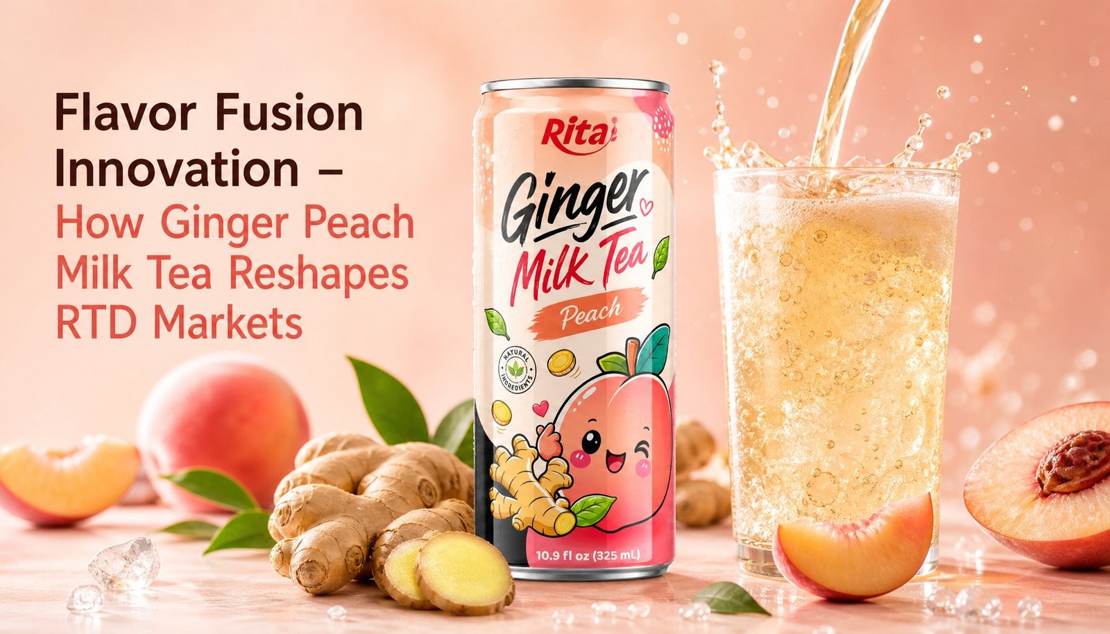 Flavor Fusion Innovation – How Ginger Peach Milk Tea Reshapes RTD Markets