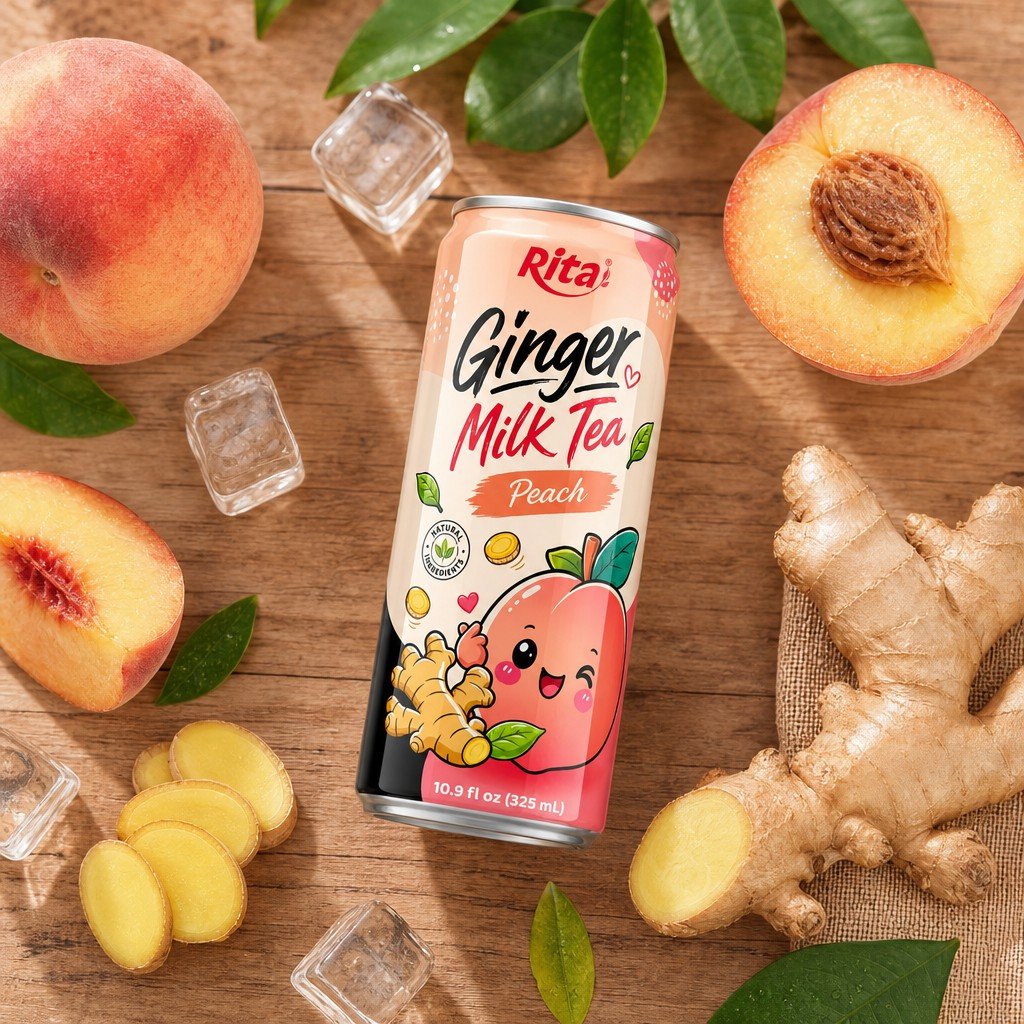 Flavor Fusion Innovation – How Ginger Peach Milk Tea Reshapes RTD Markets - Image 1