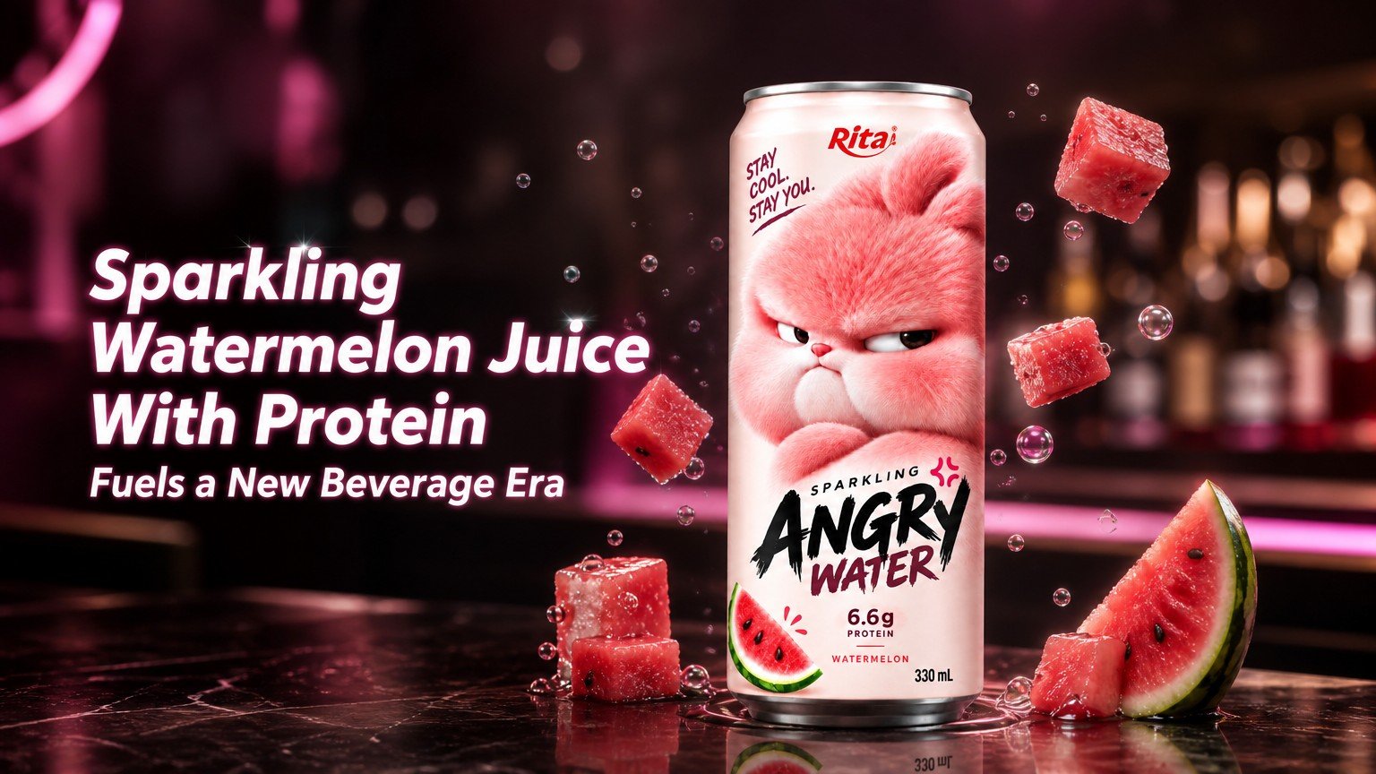 Sparkling Watermelon Juice With Protein Fuels a New Beverage Era