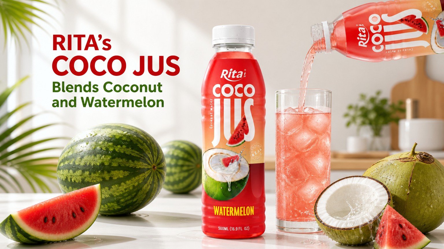 Sustainable Sipping: RITA's COCO JUS Blends Coconut and Watermelon for Global Markets