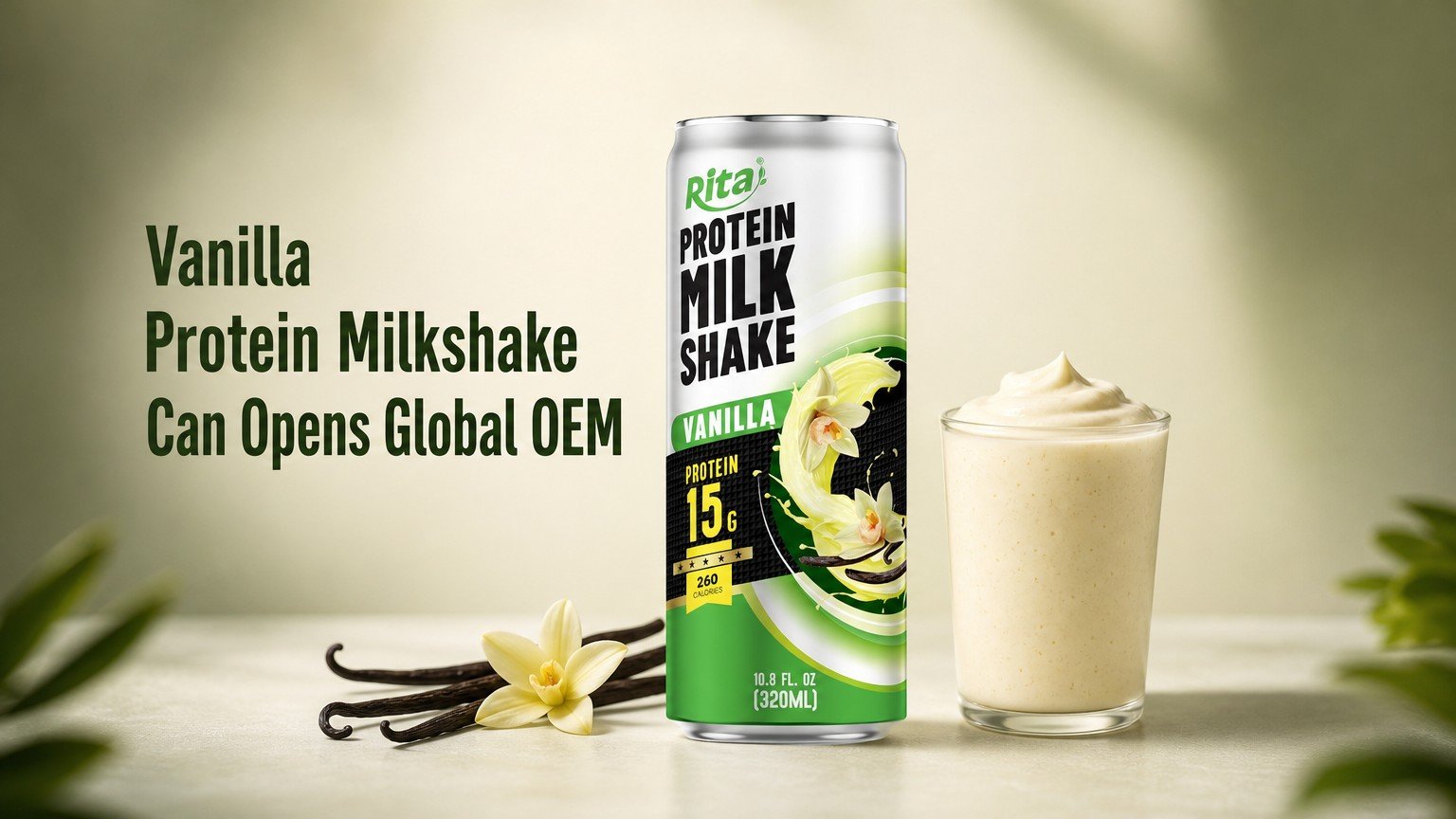Vanilla Protein Milkshake in a Sleek Can Opens Global OEM Doors
