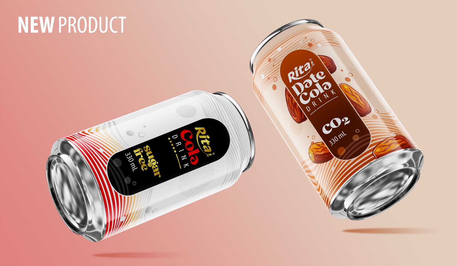 Poster Cola and Date Cola 330ml