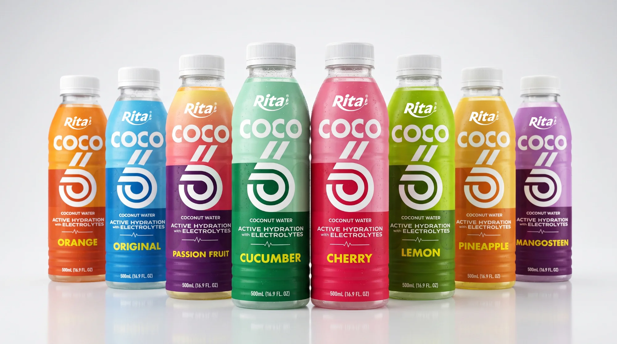500ml Coconut Water with Electrolytes and Pineapple Flavor PET Bottle Poster 2