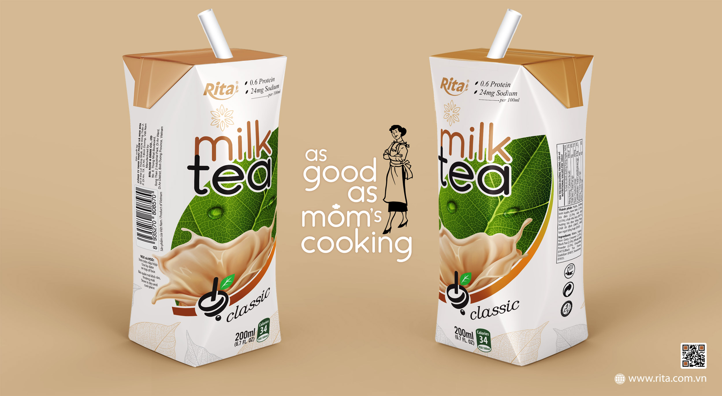 Design Milk tea 200ml box 01
