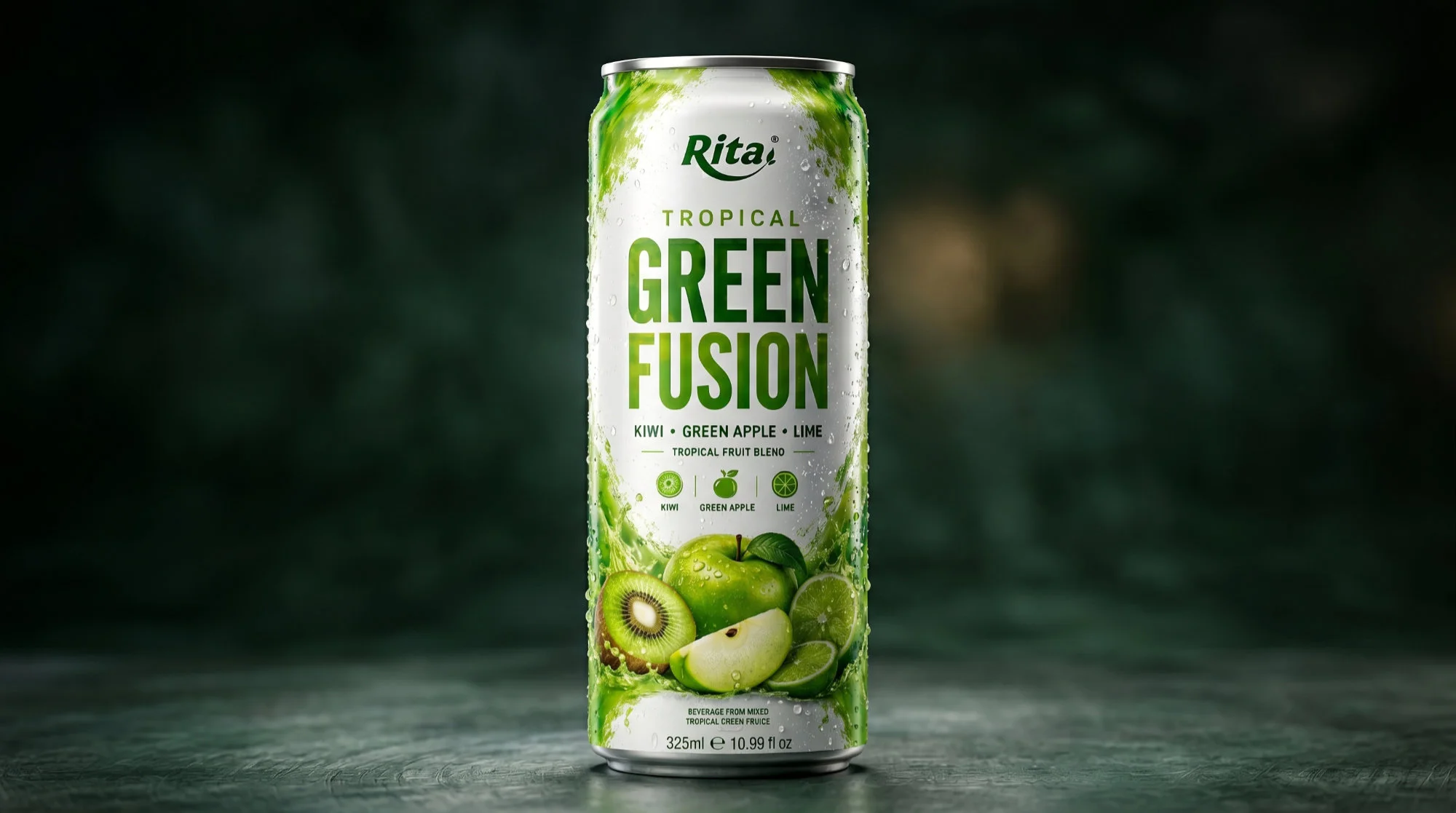 GREEN FUSION Tropical Fruit Blend Drink Poster 2