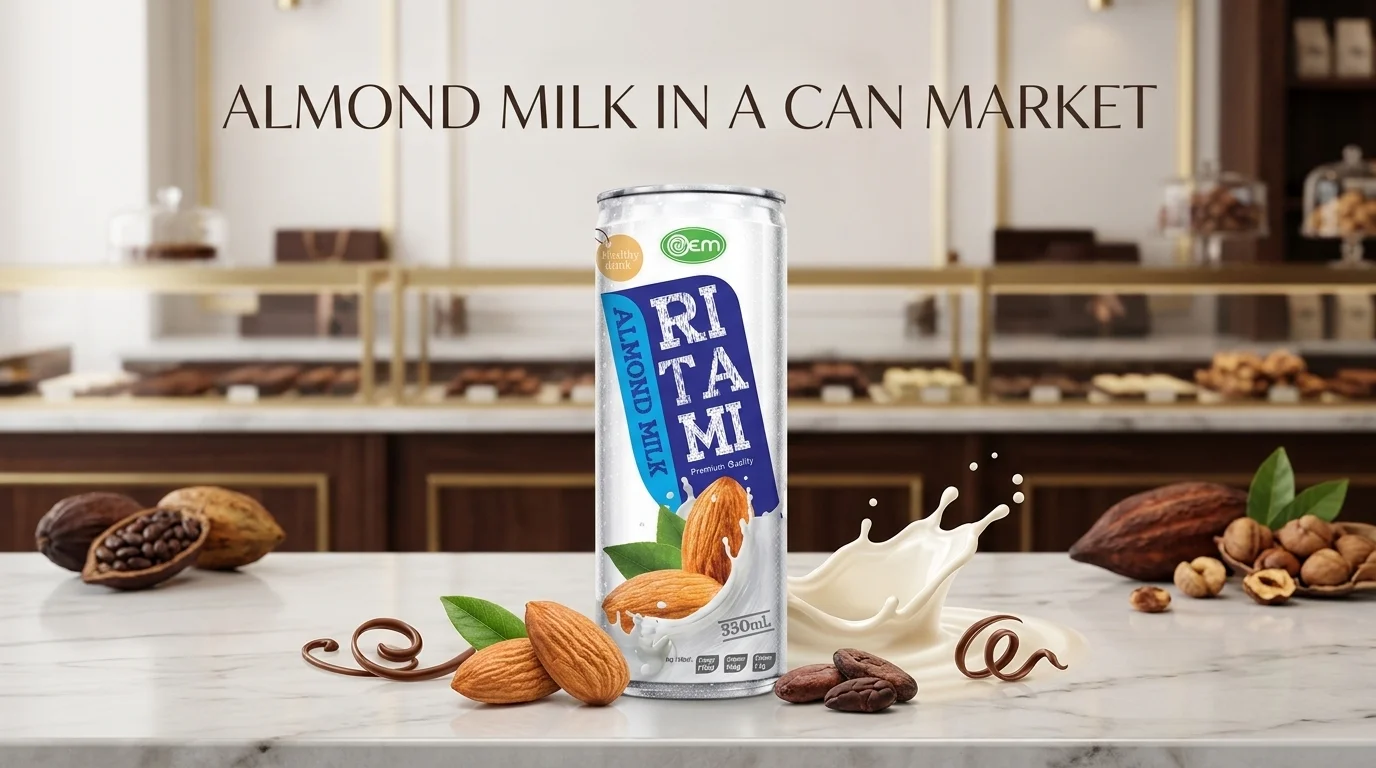 ALMOND MILK IN A CAN MARKET