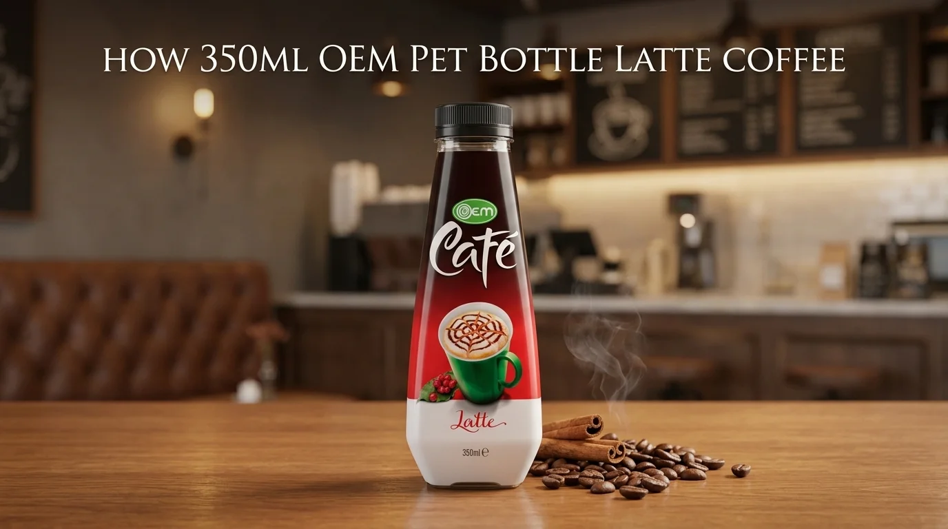 HOW 350ML OEM PET BOTTLE LATTE COFFEE