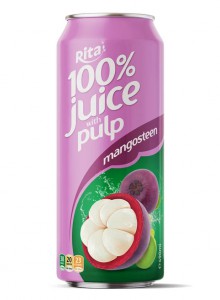 100 Mangosteen Juice with Pulp 500ml Cans