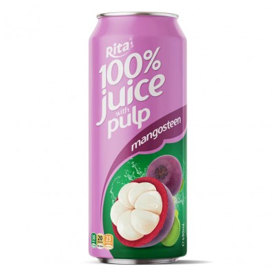 100 Mangosteen Juice with Pulp 500ml Cans