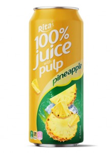 100 Pineapple Juice with Pulp 500ml Cans