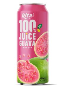 100% Juice Guava with Pulp 490ml in Can 100% Juice Guava with Pulp 490ml in Can