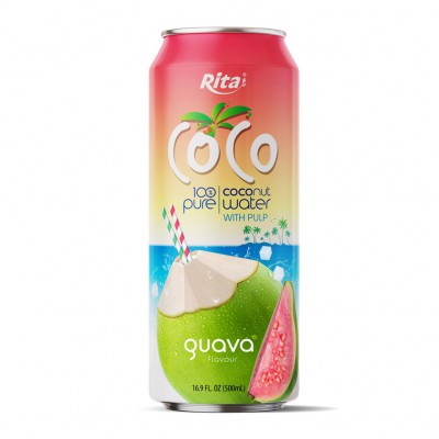 100 pure Coconut water with Pulp and guava flavour
