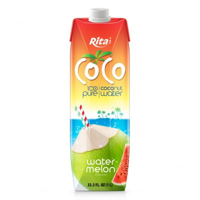 100 real coco organic pure coconut water and watermelon 1L Paper Box