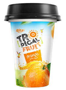 Tropical orange juice in pp cup 330ml
