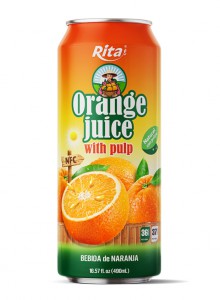 16.57 fl oz Cans Orange juice with Pulp Drink Natural