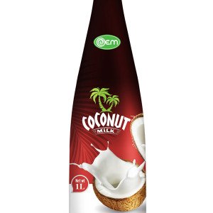 1L OEM Glass bottle Coconut Milk