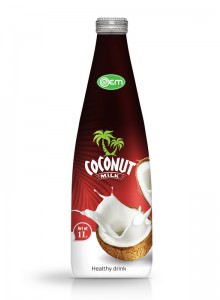 1L OEM Glass bottle Coconut Milk