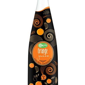 1L OEM Glass bottle Orange Juice