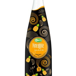 1L OEM Glass bottle Pineapple Juice