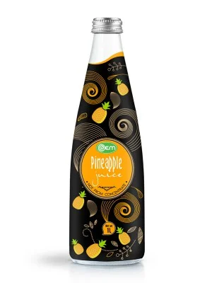 1L OEM Glass bottle Pineapple Juice