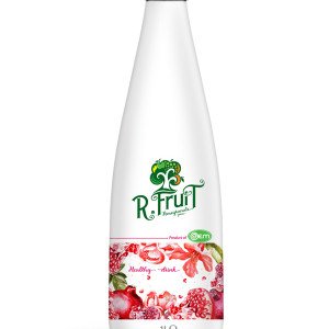 1L OEM Glass bottle Pomegranate Juice