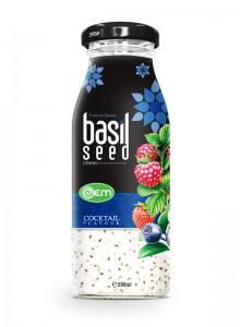 200ml OEM Basil Seed Cocktail Flavor