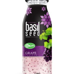 200ml OEM Basil Seed Grape Flavor
