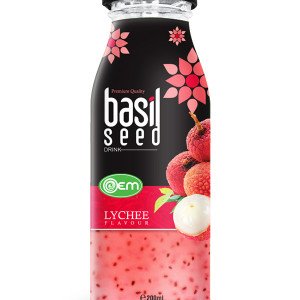 200ml OEM Basil Seed Lychee Flavor