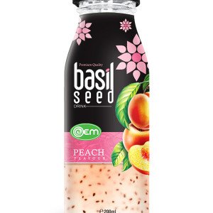 200ml OEM Basil Seed Peach Flavor