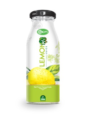 200ml OEM Glass bottle Lemon Juice