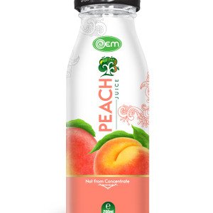 200ml OEM Glass bottle Peach Juice