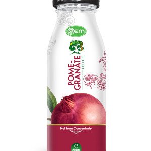 200ml OEM Glass bottle Pomegranate Juice